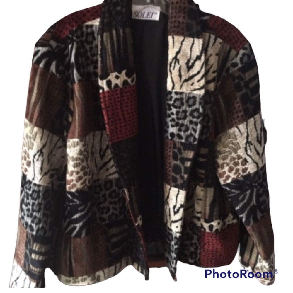 🆕 ‘Solei’ Tapestry Animal Print Jacket - Sz Med